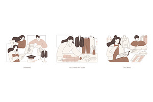 Fashion design school isolated, an Education Illustration by Visual Generation