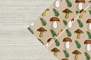 Mushroom Foraging: Patterns&Clipart, a Pattern Graphic by Elatedowl (Thumbnail 12 of 13)