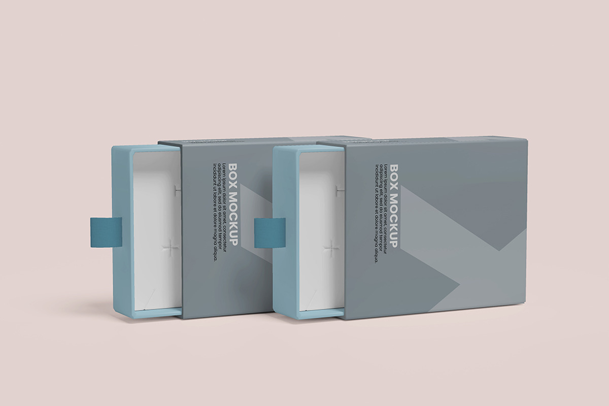 Slide Gift Box Mockup, a Merchandise Mockup by MrLetters (Photo 4 of 4)