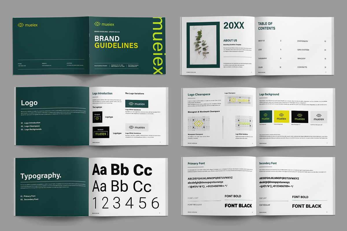 Corporate Brand Guideline Template preview 2