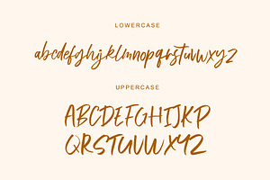 Onestep Handmade Brush Font