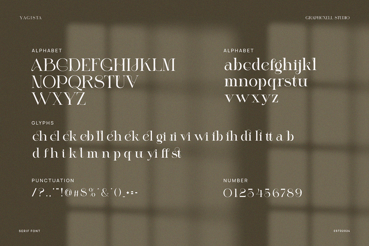 Yagista Ligature Serif Font By Grapgicxell