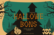 Hallowebons - Spooky typeface