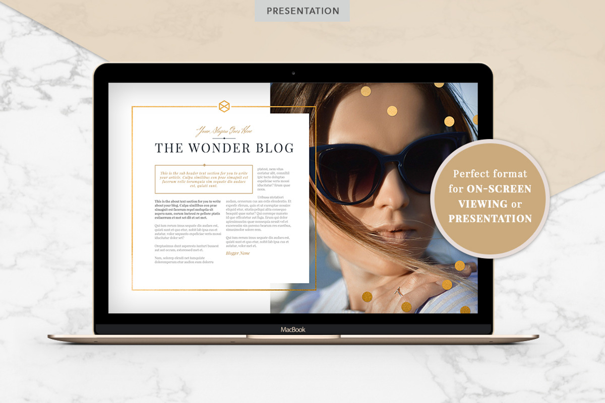GOLDEN | Blog Media Kit, a Resume Template by Marigold Studios (Photo 9 of 10)
