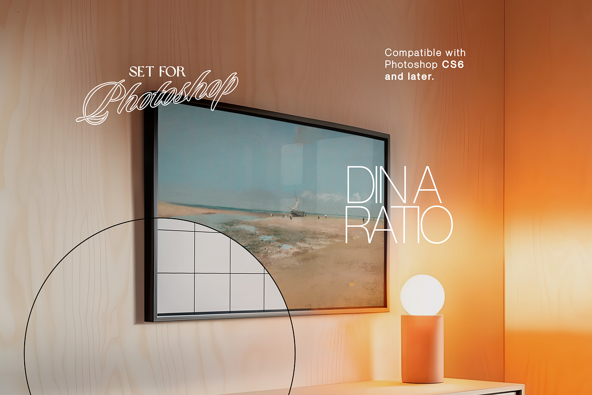 50 Landscape Frame DIN A Bundle, a Household Mockup by WasMockups (Photo 8 of 9)