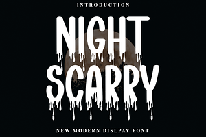 Night Scarry, a Serif Font by FreshTypeINK