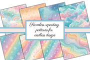 Pastel Glitter Ombre Digital Papers, a Pattern Graphic by Neon Studio (Thumbnail 5 of 6)
