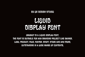 Oraskot - Liquid Display Font