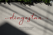 Dirgestan | Handwritten Script, a Script Font by Denustudios (Thumbnail 1 of 12)