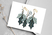 Watercolor Rustic Wooden Christmas, an Illustration by Canvas Craft (Thumbnail 5 of 8)