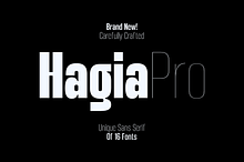 Hagia Pro Modern Vintage Logo Font