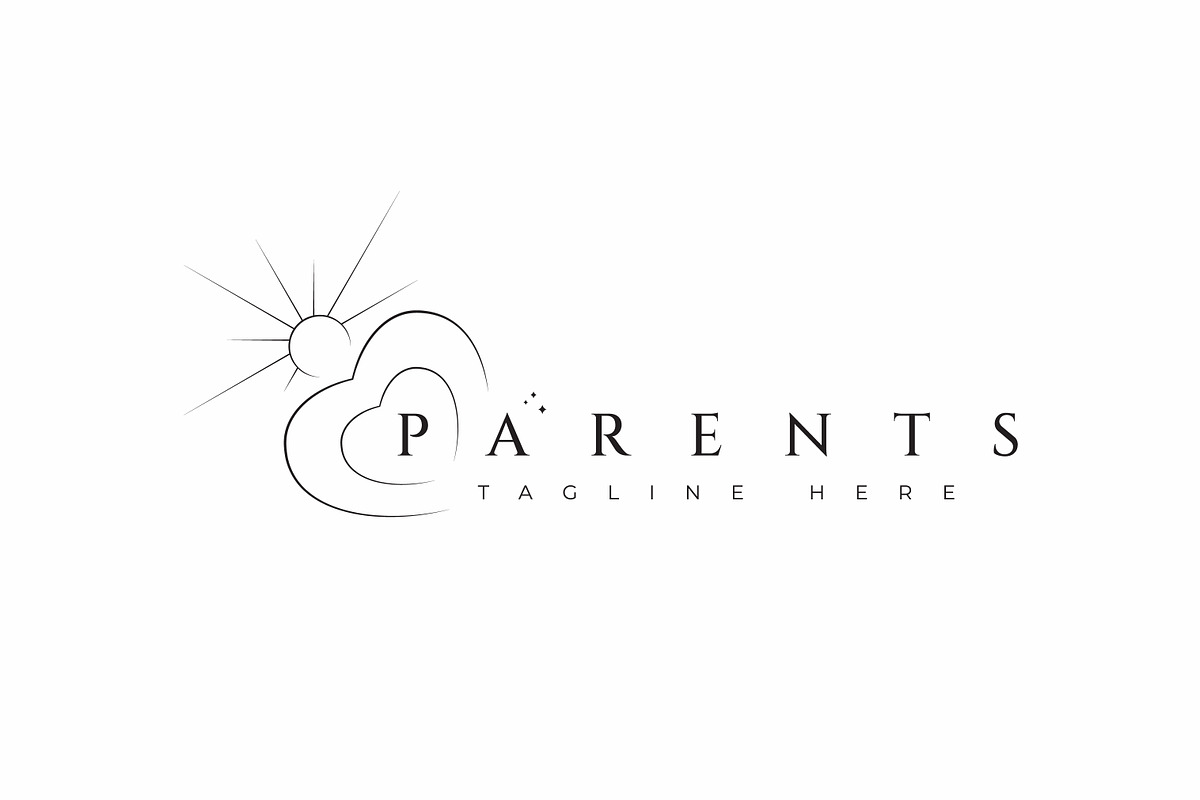 Sunshine and Love Symbol Parents, a Branding & Logo Template by Signatoro