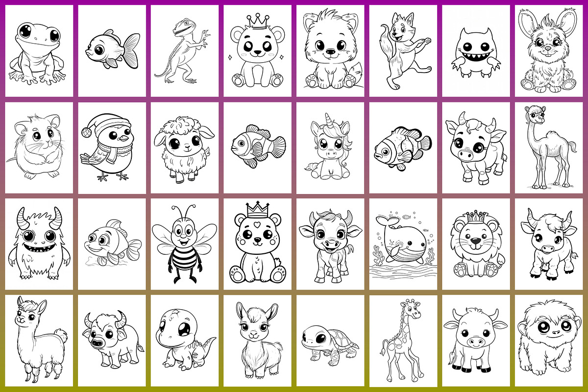 Kids Animal Coloring Page, a Graphic by Forhadx5