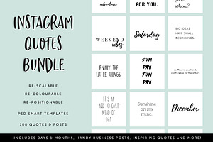 Instagram Quotes Bundle