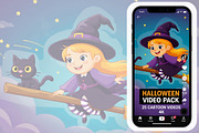 Halloween Cartoon Video Backgrounds, a Scene 3D Model by MarisoArt (Thumbnail 2 of 4)