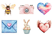 Valentines Mail Clipart, Valentines, an Illustration by designcity5 (Thumbnail 3 of 5)