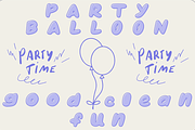 Party Balloon Bubble Font, a Handwritten Font by Eryn Rose Design (Thumbnail 7 of 13)