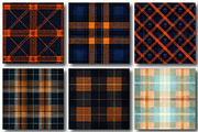 Blue Orange Plaids, an Illustration by DreamPrint404 (Thumbnail 4 of 4)