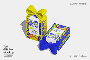 Gift Box Mockup, a Packaging Mockup by Unerispace