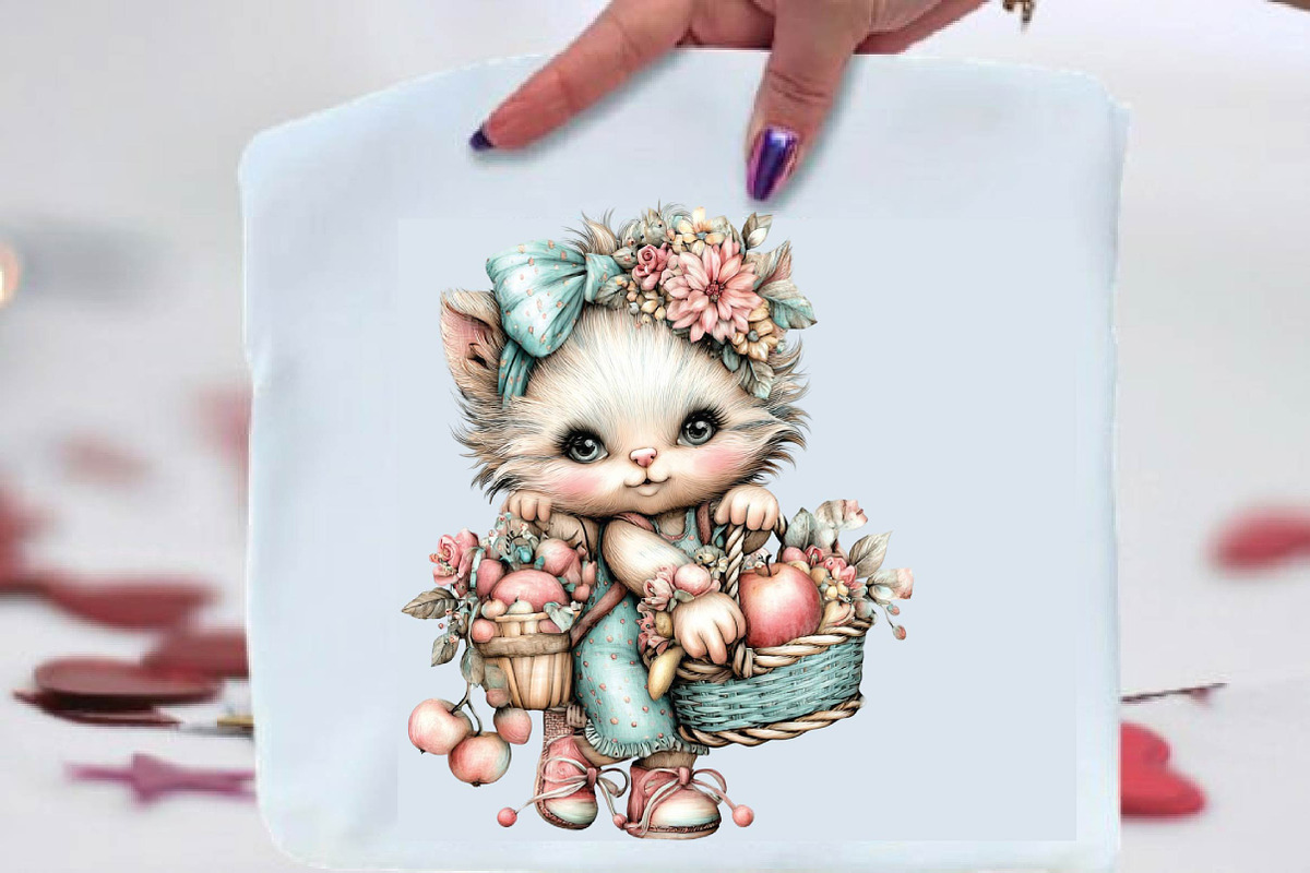 Whimsical Summer Cat Clipart, an Animal Illustration by SVGArt (Photo 7 of 9)