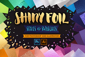 Shiny Glitter Foils for PS+Ai UPDATE, a Layer Style Add-On by IraDvilyuk