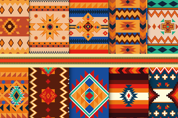 Ethnic Geometric Pattern Collection preview 2