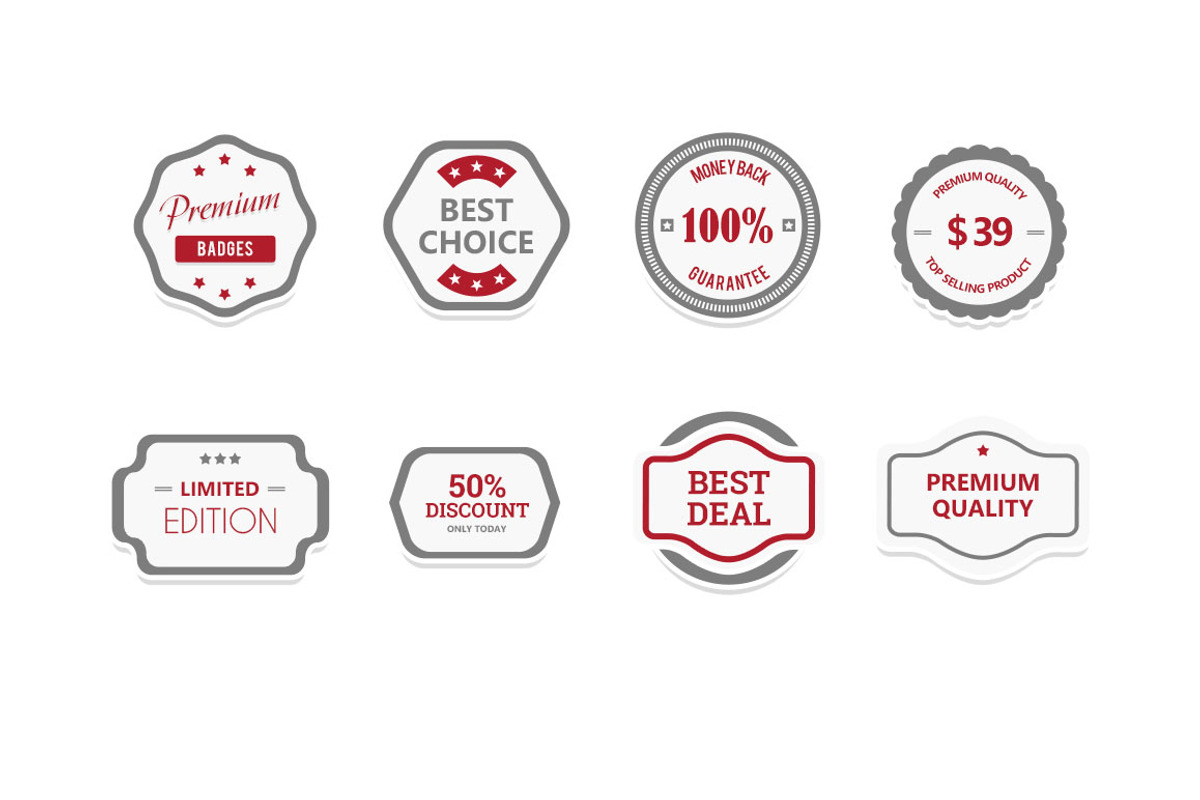 Flat Badges, a Templates & Theme by grati (Photo 3 of 3)