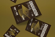 Brown Graduation Party Invitation, an Invitation Template by graphicook (Thumbnail 2 of 3)