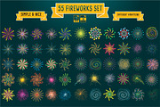 55 Fireworks Set, a Graphic by LTNG STUDIO (Thumbnail 1 of 3)