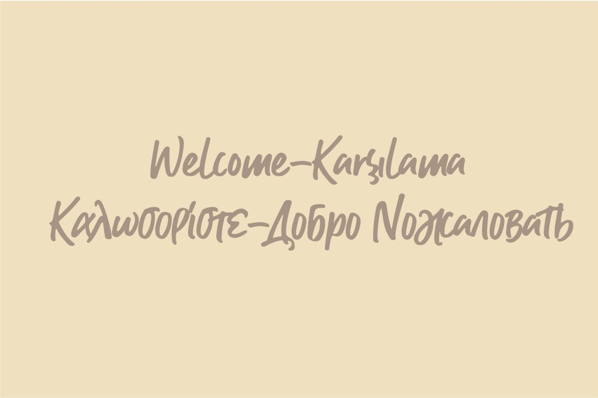 GB + Greek & Cyrillic, a Script Font by azetypestudios.com (Photo 2 of 8)