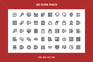 Survey icons, an Outline Icon by Wencory