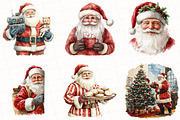 Christmas Santa Claus Clipart, an Illustration by OK Design (Thumbnail 5 of 5)