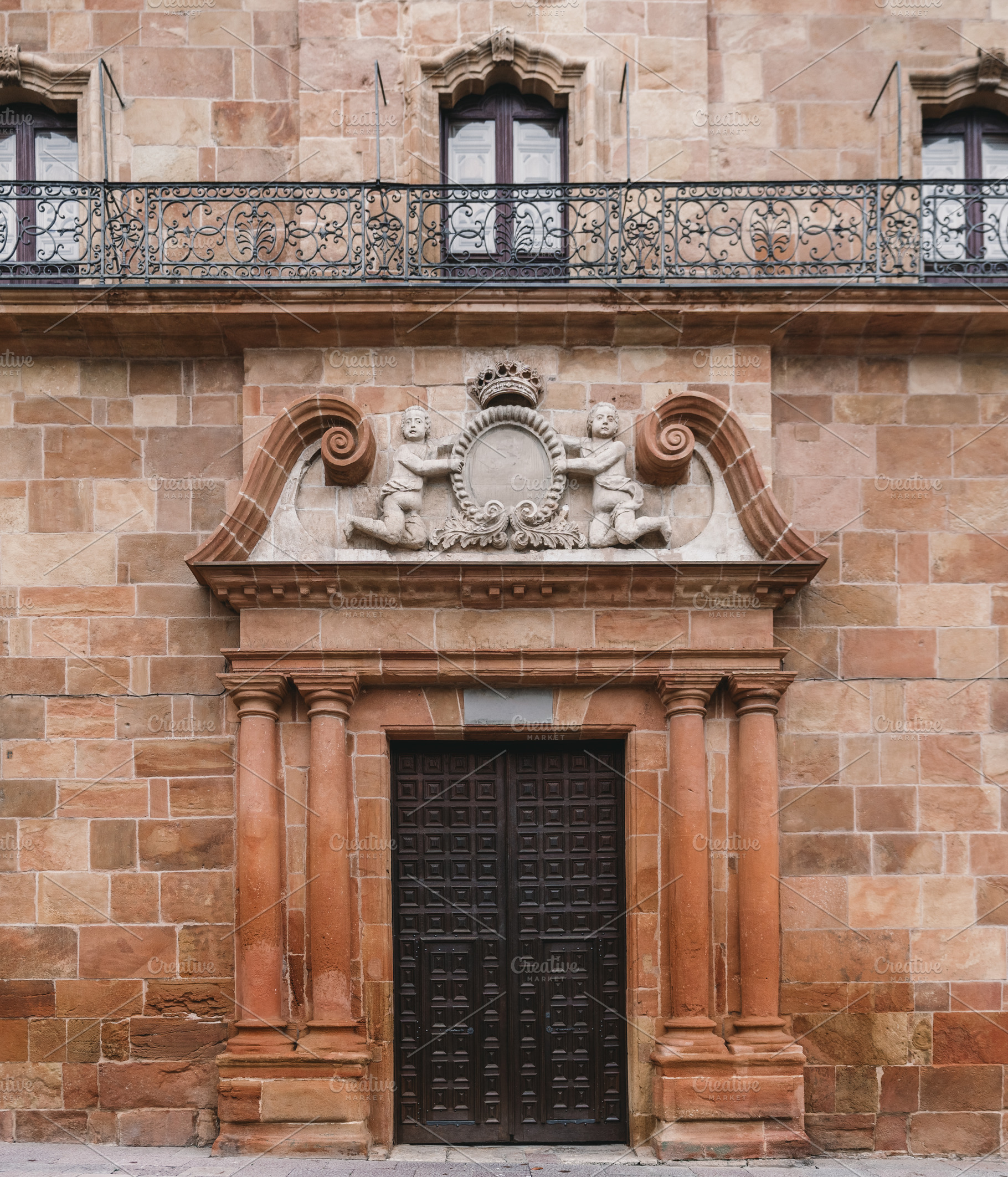 Historic stone doorway in Oviedo, an Architecture Photo by SkyNext
