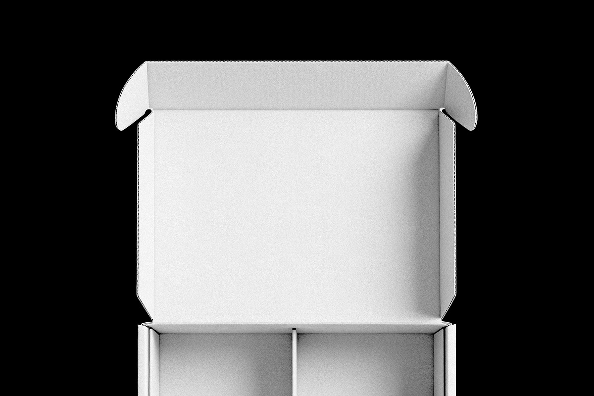 Segmented Box Mockup with Open Lid, a Packaging Mockup by Design Squad