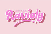Ravioly Cute Bubble Font, a Script Font by WhymoreArt (Thumbnail 1 of 10)