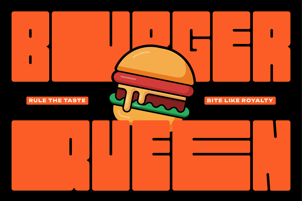 Mega Buns | Ultra Chunky Sans, a Sans Serif Font by Denustudios (Photo 5 of 13)