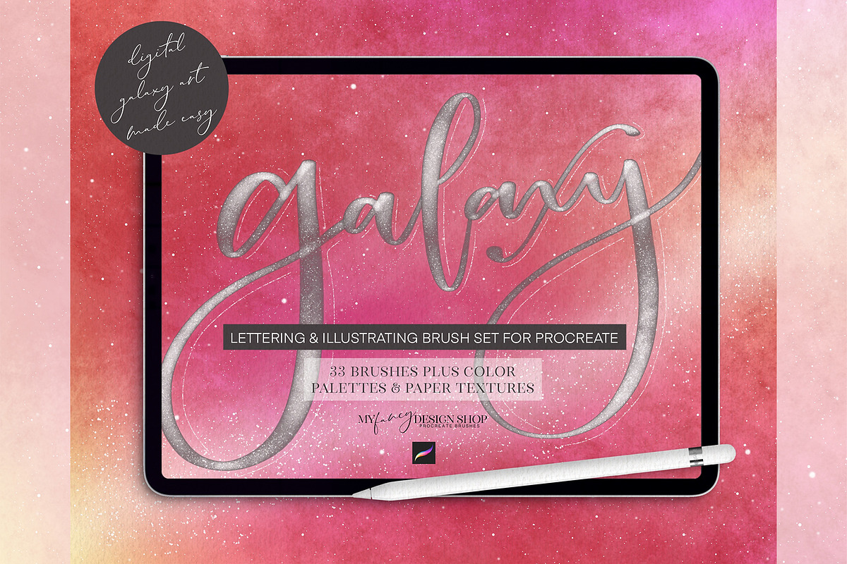 Procreate Galaxy Brushes, a Brush Add-On by My Fancy Design Shop (Photo 1 of 14)