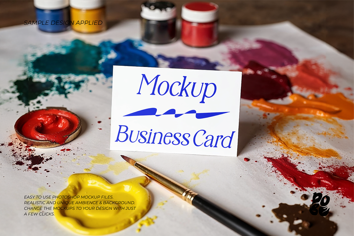 Business Card Mockup Set, a Books & Magazine Mockup by DOBE Studio (Photo 5 of 6)