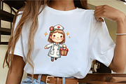 Christmas Nurse Sublimation Clipart, an Illustration by CrexoraLab (Thumbnail 3 of 5)