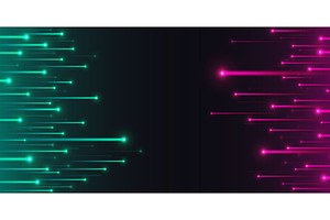 Pink and green tech rain vs, an Illustration by art PVP - market