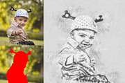 Realistic Pencil Sketch Photoshop, an Action Add-On by MRI STUDIO (Thumbnail 9 of 17)