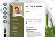Professional CV/Resume Template, a Resume Template by ResumeInventor (Thumbnail 1 of 6)