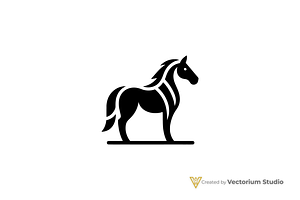 Modern Elegant Horse Logo, a Branding & Logo Template by Vectorium Studio