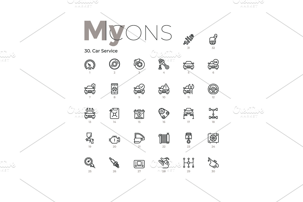My Icons, an Outline Icon by Andrew Kras Design (Photo 37 of 38)