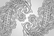12 Paisley Floral Designs (Vector), an Object Graphic by BIOWORKZ (Thumbnail 3 of 5)