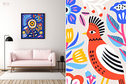 Birds & Flowers | Folk style clipart, an Animal Illustration by Olia (Thumbnail 13 of 14)
