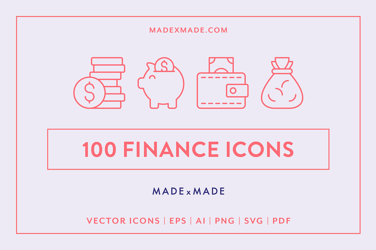 Finance Line Icons, an Outline Icon by Made by Made (Photo 1 of 7)