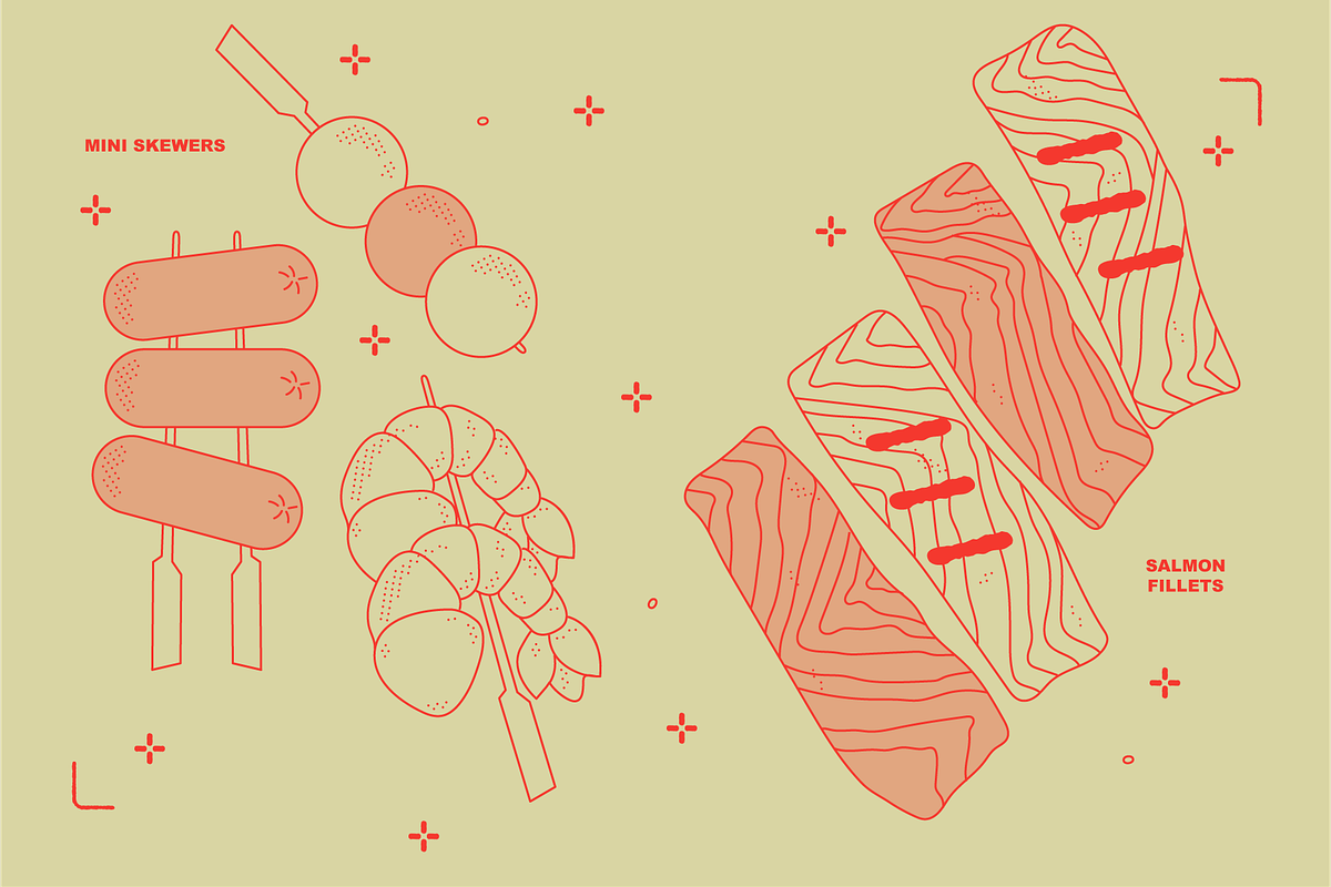 BBQ Food Vector Illustrations, a Food Illustration by TheFoodAtlas (Photo 13 of 17)