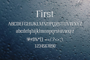 FIRST Font