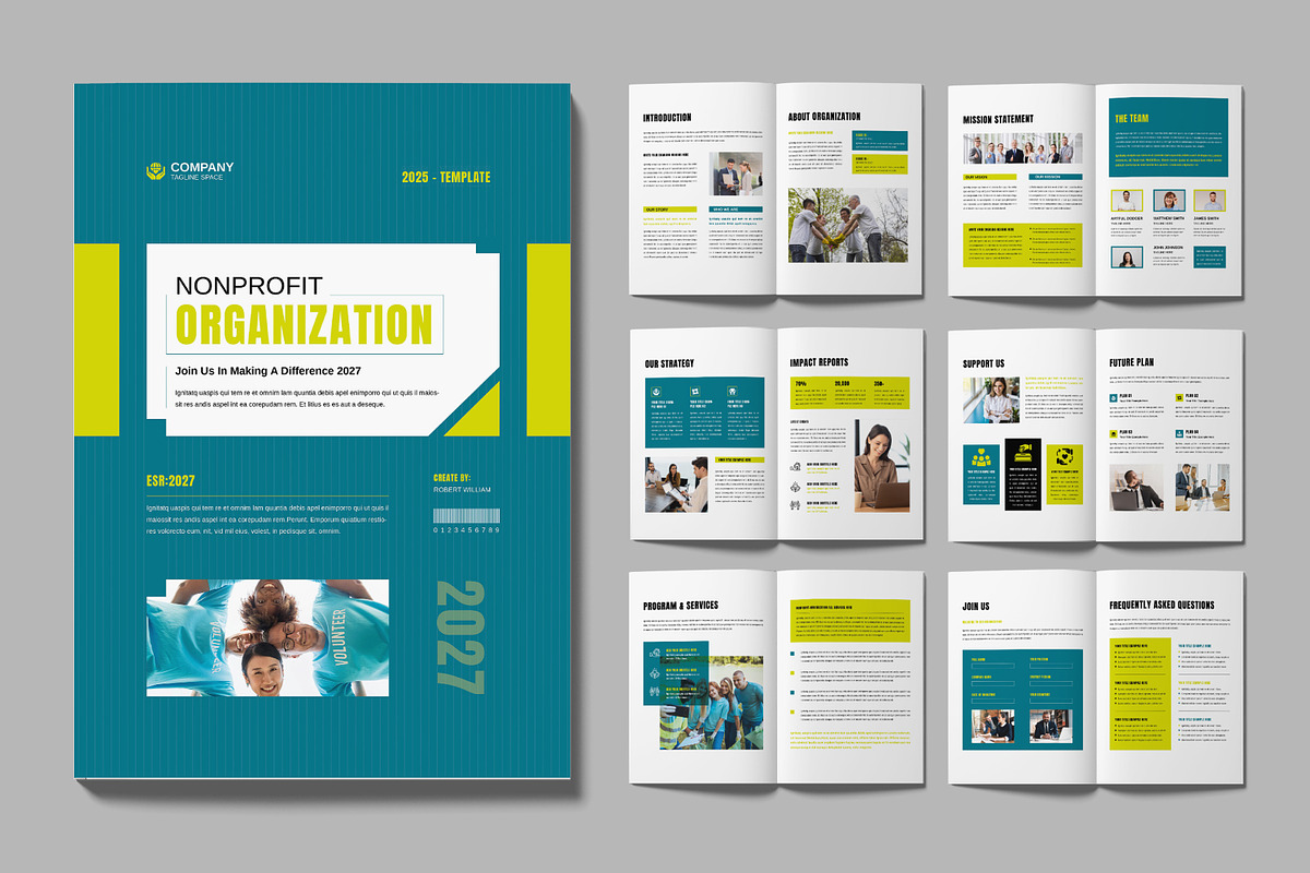 Nonprofit Organization Brochure, a Brochure Template by MightyDesign (Photo 1 of 6)